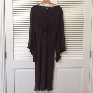 Express silk stunning v neck dress size 12
